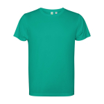 Shirt van gerecycled polyester 125 g/m² Roly Direct Estoril kleur smaragdgroen  tweede weergave