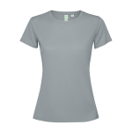 Damesshirt van gerecycled polyester 125 g/m² Roly Direct Estoril kleur grijs tweede weergave