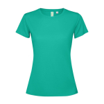 Damesshirt van gerecycled polyester 125 g/m² Roly Direct Estoril kleur smaragdgroen  tweede weergave