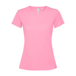 Damesshirt van gerecycled polyester 125 g/m² Roly Direct Estoril kleur rose paztel tweede weergave