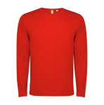 Technisch shirt met lange mouwen 125 g/m² Roly Direct Estoril L/S kleur rood tweede weergave