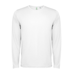 Technisch shirt met lange mouwen 125 g/m² Roly Direct Estoril L/S kleur wit tweede weergave
