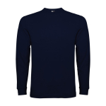 T-shirt met lange mouwen van katoen 165 g/m² Roly Direct Pointer kleur marineblauw tweede weergave