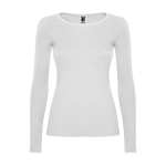 Dames shirt met lange mouwen 160 g/m² Roly Direct Extreme kleur wit tweede weergave