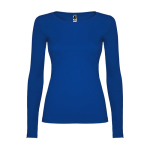 Dames shirt met lange mouwen 160 g/m² Roly Direct Extreme kleur koningsblauw tweede weergave