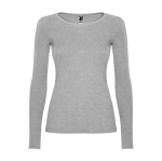 Dames shirt met lange mouwen 160 g/m² Roly Direct Extreme kleur lichtgrijs tweede weergave