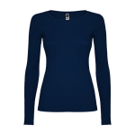 Dames shirt met lange mouwen 160 g/m² Roly Direct Extreme kleur marineblauw tweede weergave