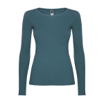 Dames shirt met lange mouwen 160 g/m² Roly Direct Extreme kleur grijsachtig blauw tweede weergave