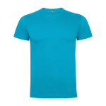 T-shirt van katoen met logo 165 g/m² Roly Direct Dogo Premium kleur turkoois tweede weergave