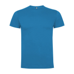 T-shirt van katoen met logo 165 g/m² Roly Direct Dogo Premium kleur cyaan blauw tweede weergave