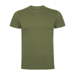 T-shirt van katoen met logo 165 g/m² Roly Direct Dogo Premium kleur miliair groen tweede weergave