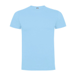 T-shirt van katoen met logo 165 g/m² Roly Direct Dogo Premium kleur lichtblauw tweede weergave