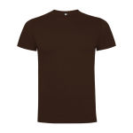 T-shirt van katoen met logo 165 g/m² Roly Direct Dogo Premium kleur donker bruin tweede weergave