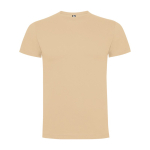 T-shirt van katoen met logo 165 g/m² Roly Direct Dogo Premium kleur lichtbruin tweede weergave