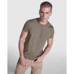 T-shirt van gekamd katoen 180 g/m² Roly Direct Braco kleur miliair groen vierde gebruiksweergave