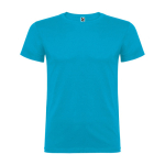 T-shirt van glad gebreid katoen 155 g/m² Roly Direct Beagle kleur turkoois tweede weergave