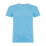 T-shirt van glad gebreid katoen 155 g/m² Roly Direct Beagle kleur lichtblauw tweede weergave