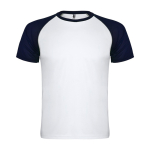 Sportshirt in twee kleuren 140 g/m² Roly Direct Indianapolis kleur wit tweede weergave