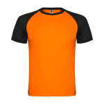 Sportshirt in twee kleuren 140 g/m² Roly Direct Indianapolis kleur oranje tweede weergave
