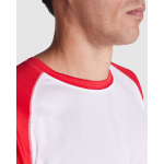 Sportshirt in twee kleuren 140 g/m² Roly Direct Indianapolis kleur taupe detailweergave 2