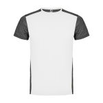 T-shirt met logo van polyester 135 g/m² Roly Direct Zolder kleur zwart tweede weergave