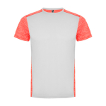 T-shirt met logo van polyester 135 g/m² Roly Direct Zolder kleur koraal tweede weergave