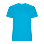 Katoenen t-shirt met logo 190 g/m² Roly Direct Stafford kleur turkoois tweede weergave