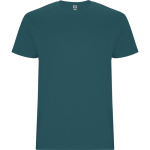 Katoenen t-shirt met logo 190 g/m² Roly Direct Stafford kleur aquamarijn eerste gebruiksweergave