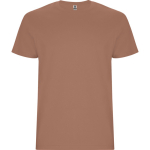Katoenen t-shirt met logo 190 g/m² Roly Direct Stafford kleur donker bruin eerste gebruiksweergave