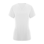 Dames tuniek van polyester en elastaan 170 g/m² Roly Ferox kleur wit tweede weergave