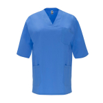 Uniseks tuniek van polyester en katoen 160 g/m² Roly Panacea kleur bondi blauw tweede weergave