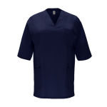 Uniseks tuniek van polyester en katoen 160 g/m² Roly Panacea kleur marineblauw tweede weergave