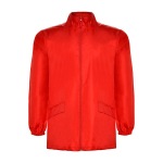Uniseks regenjas van polyester 70 g/m² Roly Direct Escocia kleur rood tweede weergave