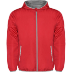 Windjack met capuchon en opvouwbaar achtervak 60 g/m² kleur rood tweede weergave