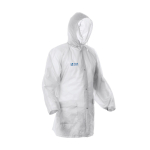 Regenjas met getapete naden, centrale sluiting en capuchon hoofdweergave