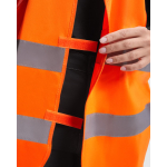 Veiligheidsvest met reflecterende strepen Roly Sirio kleur neon oranje detailweergave 1