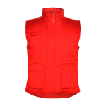 Werkvest van polyester en katoen 200 g/m² Roly Almanzor kleur rood tweede weergave