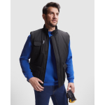 Werkvest van polyester en katoen 200 g/m² Roly Almanzor kleur rood vierde gebruiksweergave