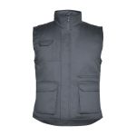 Werkvest van polyester en katoen 200 g/m² Roly Almanzor kleur taupe grijs tweede weergave