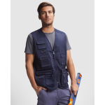 Werkvest met logo van katoen 200 g/m² Roly Venera kleur marineblauw eerste gebruiksweergave