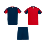 Uniseks sportset, 2 t-shirts en 1 broek 140 g/m² Roly Direct Juve kleur rood tweede weergave