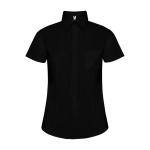 Werkshirt met korte mouwen van polyester 130 g/m² Roly Sofia kleur zwart tweede weergave