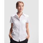 Werkshirt met korte mouwen van polyester 130 g/m² Roly Sofia kleur wit eerste gebruiksweergave