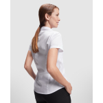 Werkshirt met korte mouwen van polyester 130 g/m² Roly Sofia kleur wit detailweergave 1