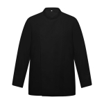 Koksjas met lange mouwen van polyester 150 g/m² Roly Dabiz kleur zwart tweede weergave