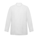 Koksjas met lange mouwen van polyester 150 g/m² Roly Dabiz kleur wit tweede weergave