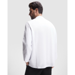 Koksjas met lange mouwen van polyester 150 g/m² Roly Dabiz kleur wit vierde gebruiksweergave