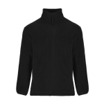 Fleece jas met hoge kraag en rits 300 g/m² Roly Direct Artic kleur zwart tweede weergave