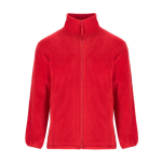 Fleece jas met hoge kraag en rits 300 g/m² Roly Direct Artic kleur rood tweede weergave