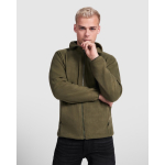 Fleece jas met hoge kraag en rits 300 g/m² Roly Direct Artic kleur wit vierde gebruiksweergave